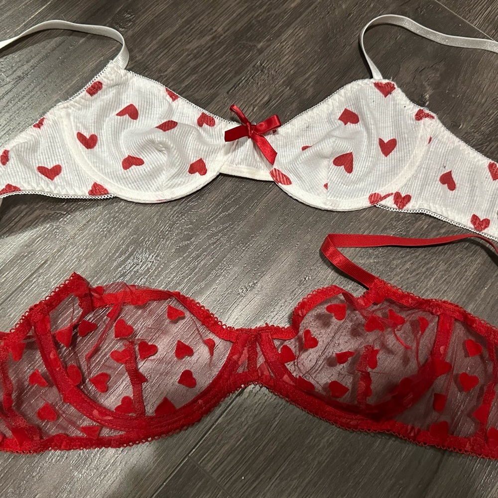 Heart bras